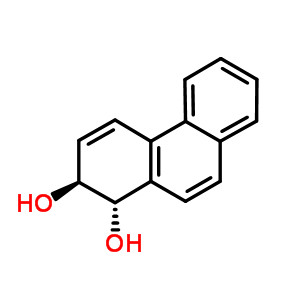 Trans-1,2-dihydroxy-1,2-dihydrophenanthreneStructure,60917-41-1Structure Trans-1,2-dihydroxy-1,2-dihydrophenanthrene Structure,60917-41-1Structure