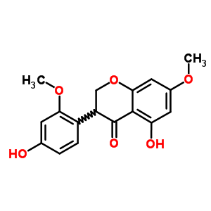 2,3-Dihydro-5-hydroxy-3-(4-hydroxy-2-methoxyphenyl)-7-methoxy-4h-1-benzopyran-4-oneStructure,61020-70-0Structure 2,3-Dihydro-5-hydroxy-3-(4-hydroxy-2-methoxyphenyl)-7-methoxy-4h-1-benzopyran-4-one Structure,61020-70-0Structure