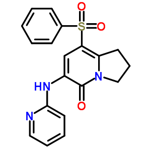 8-(Phenylsulfonyl)-6-(2-pyridinylamino)-2,3-dihydro-5(1h)-indolizinoneStructure,612065-29-9Structure 8-(Phenylsulfonyl)-6-(2-pyridinylamino)-2,3-dihydro-5(1h)-indolizinone Structure,612065-29-9Structure