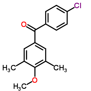 4-Chloro-3’,5’-dimethyl-4’-methoxybenzophenoneStructure,61259-84-5Structure 4-Chloro-3’,5’-dimethyl-4’-methoxybenzophenone Structure,61259-84-5Structure