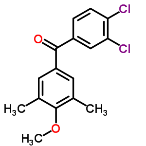 3,4-Dichloro-3’,5’-dimethyl-4’-methoxybenzophenoneStructure,61259-86-7Structure 3,4-Dichloro-3’,5’-dimethyl-4’-methoxybenzophenone Structure,61259-86-7Structure
