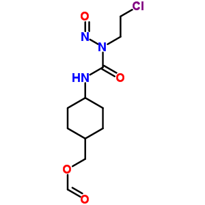 反式-1-(2-氯乙基)-3-(4-羥基甲基環(huán)己基)-1-亞硝基脲甲酸鹽結(jié)構(gòu)式_61367-11-1結(jié)構(gòu)式