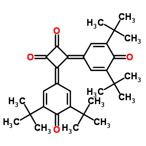 3,4-雙(3,5-二叔丁基-4-氧代-2,5-環(huán)己二烯-1-基)環(huán)丁烷-1,2-二酮結構式_61377-19-3結構式