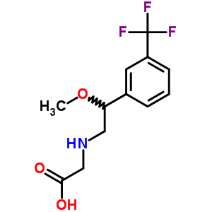 2-(β-methoxy-m-trifluoromethylphenethylamino)acetic acidStructure,61471-65-6Structure 2-(β-methoxy-m-trifluoromethylphenethylamino)acetic acid Structure,61471-65-6Structure