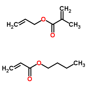 2-Propenoic acid, 2-methyl-, 2-propenyl ester, polymer with butyl 2-propenoateStructure,61488-62-8Structure 2-Propenoic acid, 2-methyl-, 2-propenyl ester, polymer with butyl 2-propenoate Structure,61488-62-8Structure