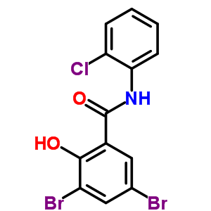 3,5-Dibromo-n-(2-chlorophenyl)-2-hydroxy-benzamideStructure,6149-60-6Structure 3,5-Dibromo-n-(2-chlorophenyl)-2-hydroxy-benzamide Structure,6149-60-6Structure