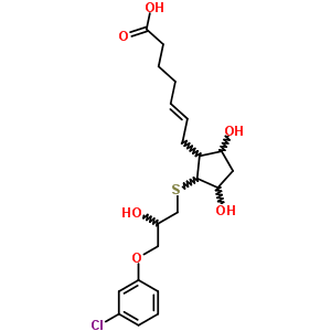 5-Heptenoic acid,7-2-3-(3-chlorophenoxy)-2-hydroxypropylthio-3,5-dihydroxycyclopentyl-Structure,61507-56-0Structure 5-Heptenoic acid,7-2-3-(3-chlorophenoxy)-2-hydroxypropylthio-3,5-dihydroxycyclopentyl- Structure,61507-56-0Structure