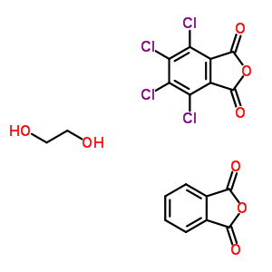 4,5,6,7-四氯-1,3-異苯并呋喃二酮與 1,2-乙二醇和 1,3-異苯并呋喃二酮聚合物結(jié)構(gòu)式_61630-88-4結(jié)構(gòu)式