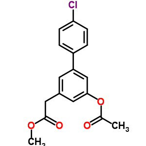 5-(Acetyloxy)-4’-chloro-(1,1’-biphenyl)-3-acetic acid methyl esterStructure,61888-72-0Structure 5-(Acetyloxy)-4’-chloro-(1,1’-biphenyl)-3-acetic acid methyl ester Structure,61888-72-0Structure