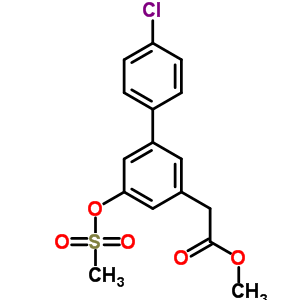 4’-Chloro-5-methylsulfonyloxy-3-biphenylacetic acid,methyl esterStructure,61888-73-1Structure 4’-Chloro-5-methylsulfonyloxy-3-biphenylacetic acid,methyl ester Structure,61888-73-1Structure
