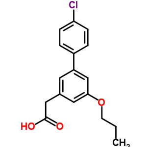 4’-Chloro-5-propoxy-3-biphenylacetic acidStructure,61927-06-8Structure 4’-Chloro-5-propoxy-3-biphenylacetic acid Structure,61927-06-8Structure