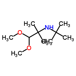1,1-Dimethoxy-2-methyl-n-tert-butyl-propan-2-amineStructure,62134-80-9Structure 1,1-Dimethoxy-2-methyl-n-tert-butyl-propan-2-amine Structure,62134-80-9Structure