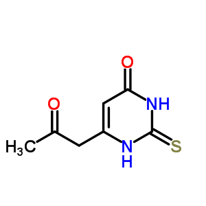 6-(2-氧代丙基)-2-磺?；?1H-嘧啶-4-酮結(jié)構(gòu)式_62175-75-1結(jié)構(gòu)式