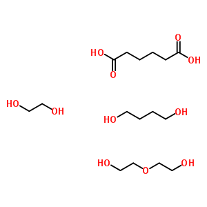 Hexanedioic acid, polymer with 1,4-butanediol, 1,2-ethanediol and 2,2-oxybisethanolStructure,62197-02-8Structure Hexanedioic acid, polymer with 1,4-butanediol, 1,2-ethanediol and 2,2-oxybisethanol Structure,62197-02-8Structure