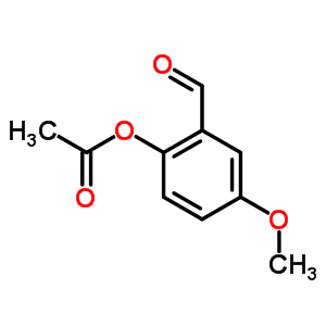 Benzaldehyde,2-(acetyloxy)-5-methoxy-Structure,62536-85-0Structure Benzaldehyde,2-(acetyloxy)-5-methoxy- Structure,62536-85-0Structure