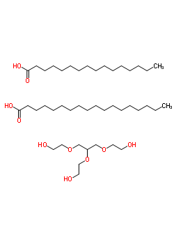Glycerol-polyethylene glycol ether hexadecanoate octadecanoateStructure,62563-68-2Structure Glycerol-polyethylene glycol ether hexadecanoate octadecanoate Structure,62563-68-2Structure