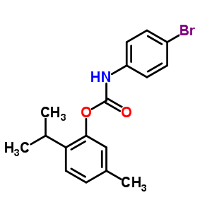 (5-Methyl-2-propan-2-yl-phenyl) n-(4-bromophenyl)carbamateStructure,6269-49-4Structure (5-Methyl-2-propan-2-yl-phenyl) n-(4-bromophenyl)carbamate Structure,6269-49-4Structure