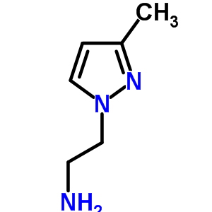 2-(3-甲基-吡唑-1-基)-乙胺結(jié)構(gòu)式_62821-90-3結(jié)構(gòu)式