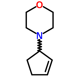 4-(2-環(huán)戊烯-1-基)-嗎啉結(jié)構(gòu)式_6284-13-5結(jié)構(gòu)式