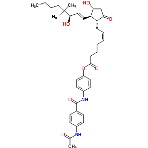 16,16-Dimethyl pge2 4-(4-acetamidobenzamido) phenyl esterStructure,62873-55-6Structure 16,16-Dimethyl pge2 4-(4-acetamidobenzamido) phenyl ester Structure,62873-55-6Structure