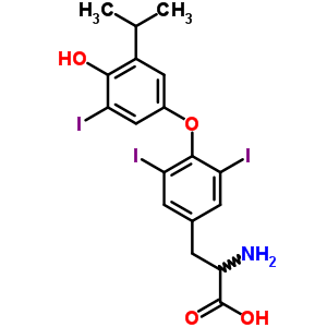 Dl-tyrosine,o-(4-hydroxy-3-iodo-5-(1-methylethyl)phenyl)-3,5-diiodo-Structure,62901-32-0Structure Dl-tyrosine,o-(4-hydroxy-3-iodo-5-(1-methylethyl)phenyl)-3,5-diiodo- Structure,62901-32-0Structure