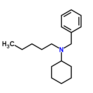N-cyclohexyl-n-pentylbenzylamineStructure,63019-05-6Structure N-cyclohexyl-n-pentylbenzylamine Structure,63019-05-6Structure