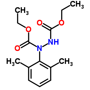 n-(2,6-二甲基苯基)-n-(乙氧基羰基氨基)氨基甲酸乙酯結(jié)構(gòu)式_6304-66-1結(jié)構(gòu)式