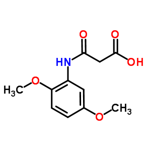 2,5-Dimethoxyphenylcarbamoylacetic acidStructure,63070-58-6Structure 2,5-Dimethoxyphenylcarbamoylacetic acid Structure,63070-58-6Structure
