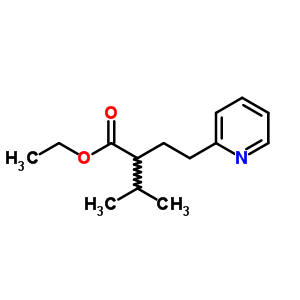 Ethyl 3-methyl-2-(2-pyridin-2-ylethyl)butanoateStructure,6312-27-2Structure Ethyl 3-methyl-2-(2-pyridin-2-ylethyl)butanoate Structure,6312-27-2Structure