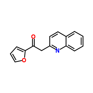 Ethanone,1-(2-furanyl)-2-(2-quinolinyl)-Structure,6312-28-3Structure Ethanone,1-(2-furanyl)-2-(2-quinolinyl)- Structure,6312-28-3Structure