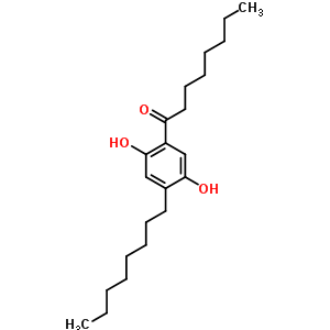 1-(2,5-Dihydroxy-4-octylphenyl)-1-octanoneStructure,63134-27-0Structure 1-(2,5-Dihydroxy-4-octylphenyl)-1-octanone Structure,63134-27-0Structure
