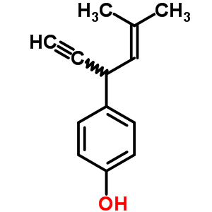 4-(1-Ethynyl-3-methyl-2-butenyl)phenolStructure,63141-79-7Structure 4-(1-Ethynyl-3-methyl-2-butenyl)phenol Structure,63141-79-7Structure