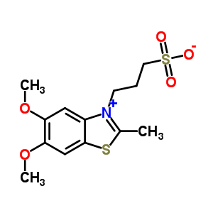 5,6-Dimethoxy-2-methyl-3-(3-sulfonatopropyl)benzothiazol-3-iumStructure,63148-95-8Structure 5,6-Dimethoxy-2-methyl-3-(3-sulfonatopropyl)benzothiazol-3-ium Structure,63148-95-8Structure