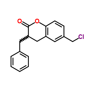 3,4-Dihydro-3-benzyl-6-chloromethylcoumarinStructure,63212-59-9Structure 3,4-Dihydro-3-benzyl-6-chloromethylcoumarin Structure,63212-59-9Structure