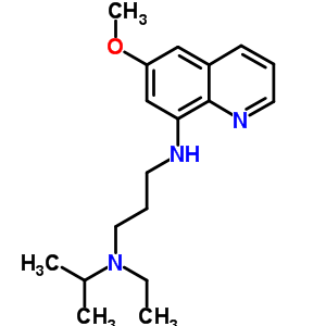 1,3-Propanediamine, n1-ethyl-n3-(6-methoxy-8-quinolinyl)-n1-(1-methylethyl)-, hydrochlorideStructure,6324-22-7Structure 1,3-Propanediamine, n1-ethyl-n3-(6-methoxy-8-quinolinyl)-n1-(1-methylethyl)-, hydrochloride Structure,6324-22-7Structure