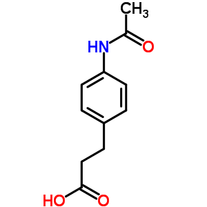 Benzenepropanoic acid, 4-(acetylamino)-Structure,6325-43-5Structure Benzenepropanoic acid, 4-(acetylamino)- Structure,6325-43-5Structure