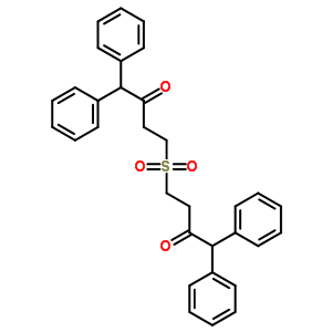 4-(3-氧代-4,4-二苯基-丁基)磺酰基-1,1-二苯基-丁烷-2-酮結(jié)構(gòu)式_63261-20-1結(jié)構(gòu)式