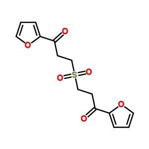 1-(2-呋喃基)-3-[3-(2-呋喃基)-3-氧代-丙基]磺?；?丙烷-1-酮結(jié)構(gòu)式_63261-21-2結(jié)構(gòu)式