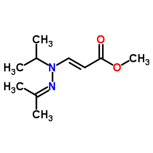 2-Propenoic acid,3-((1-methylethyl)(1-methylethylidene)hydrazino)-,m ethyl esterStructure,63263-02-5Structure 2-Propenoic acid,3-((1-methylethyl)(1-methylethylidene)hydrazino)-,m ethyl ester Structure,63263-02-5Structure
