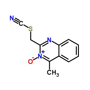 4-Methyl-2-(thiocyanatomethyl)-4h-quinazoline 3-oxideStructure,6327-41-9Structure 4-Methyl-2-(thiocyanatomethyl)-4h-quinazoline 3-oxide Structure,6327-41-9Structure