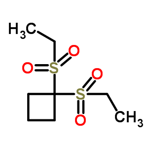 Cyclobutane,1,1-bis(ethylsulfonyl)-Structure,6330-45-6Structure Cyclobutane,1,1-bis(ethylsulfonyl)- Structure,6330-45-6Structure