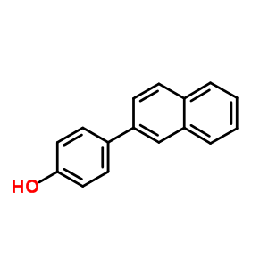 4-(萘-2-基)苯酚結(jié)構(gòu)式_6336-82-9結(jié)構(gòu)式