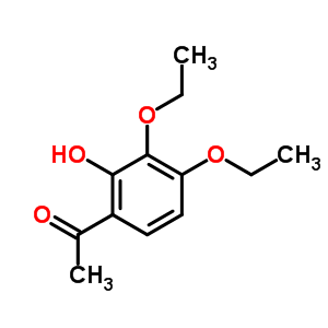 Ethanone,1-(3,4-diethoxy-2-hydroxyphenyl)-Structure,6342-86-5Structure Ethanone,1-(3,4-diethoxy-2-hydroxyphenyl)- Structure,6342-86-5Structure