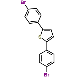 Thiophene,2,5-bis(4-bromophenyl)-Structure,63574-85-6Structure Thiophene,2,5-bis(4-bromophenyl)- Structure,63574-85-6Structure