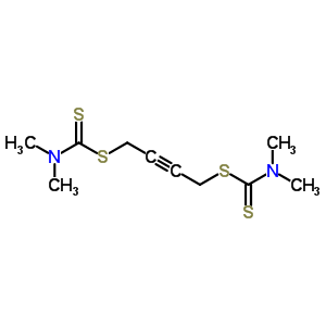 Bis(n,n-dimethyldithiocarbamic acid)2-butyne-1,4-diyl esterStructure,63580-26-7Structure Bis(n,n-dimethyldithiocarbamic acid)2-butyne-1,4-diyl ester Structure,63580-26-7Structure