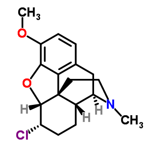 6α-chloro-4,5α-epoxy-3-methoxy-17-methylmorphinanStructure,63690-27-7Structure 6α-chloro-4,5α-epoxy-3-methoxy-17-methylmorphinan Structure,63690-27-7Structure