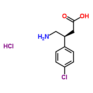 S(-)-baclofen hydrochlorideStructure,63701-56-4Structure S(-)-baclofen hydrochloride Structure,63701-56-4Structure