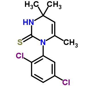 1-(2,5-Dichlorophenyl)-3,4-dihydro-4,4,6-trimethyl-2(1h)-pyrimidinethioneStructure,63704-45-0Structure 1-(2,5-Dichlorophenyl)-3,4-dihydro-4,4,6-trimethyl-2(1h)-pyrimidinethione Structure,63704-45-0Structure