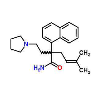 α-(3-methyl-2-butenyl)-α-(1-naphtyl)-1-pyrrolidinebutanamideStructure,63704-66-5Structure α-(3-methyl-2-butenyl)-α-(1-naphtyl)-1-pyrrolidinebutanamide Structure,63704-66-5Structure