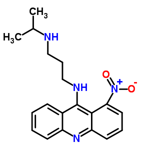 1-Nitro-9-(3-isopropylaminopropylamino)acridineStructure,63710-43-0Structure 1-Nitro-9-(3-isopropylaminopropylamino)acridine Structure,63710-43-0Structure